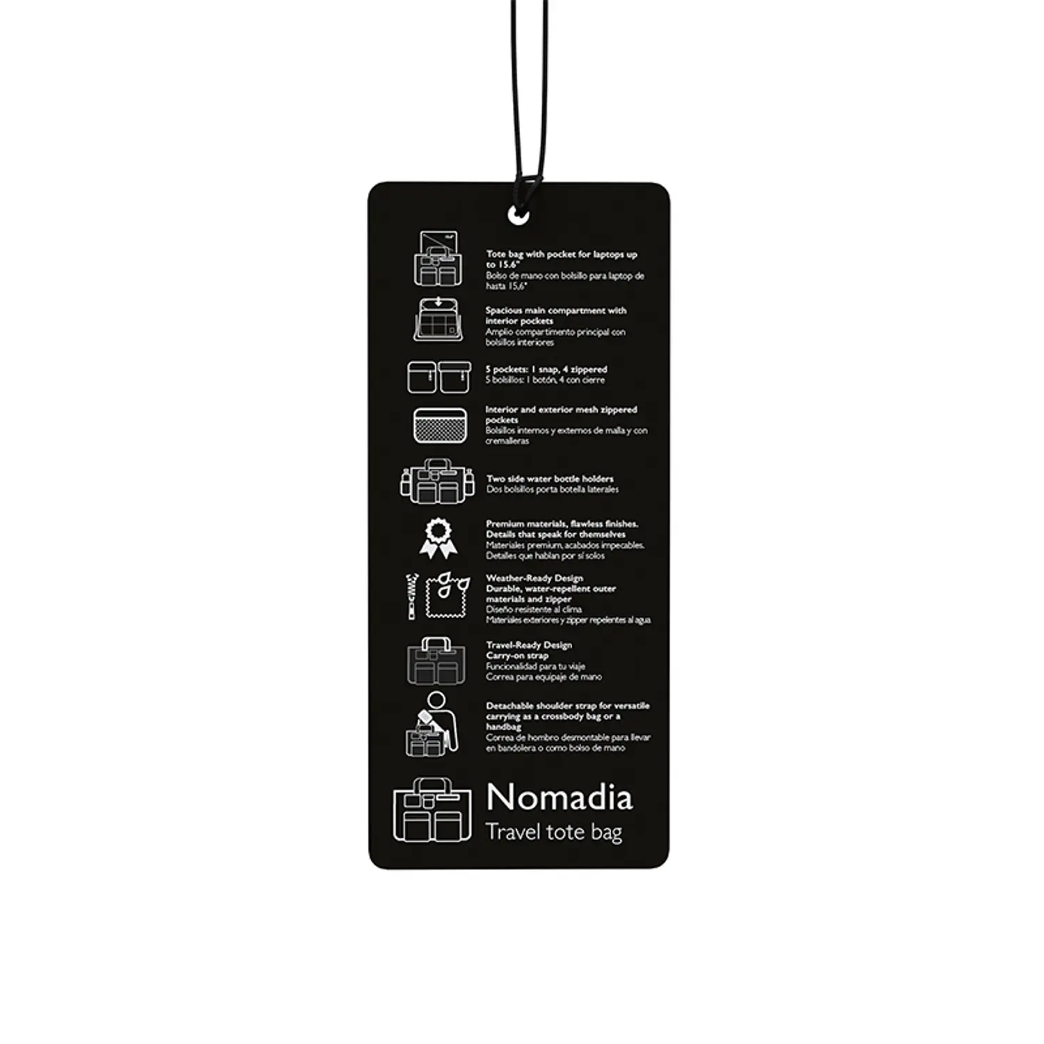 Klip Xtreme Nomadia KLB-851, Bolso Tote de Viaje para Notebook 15,6