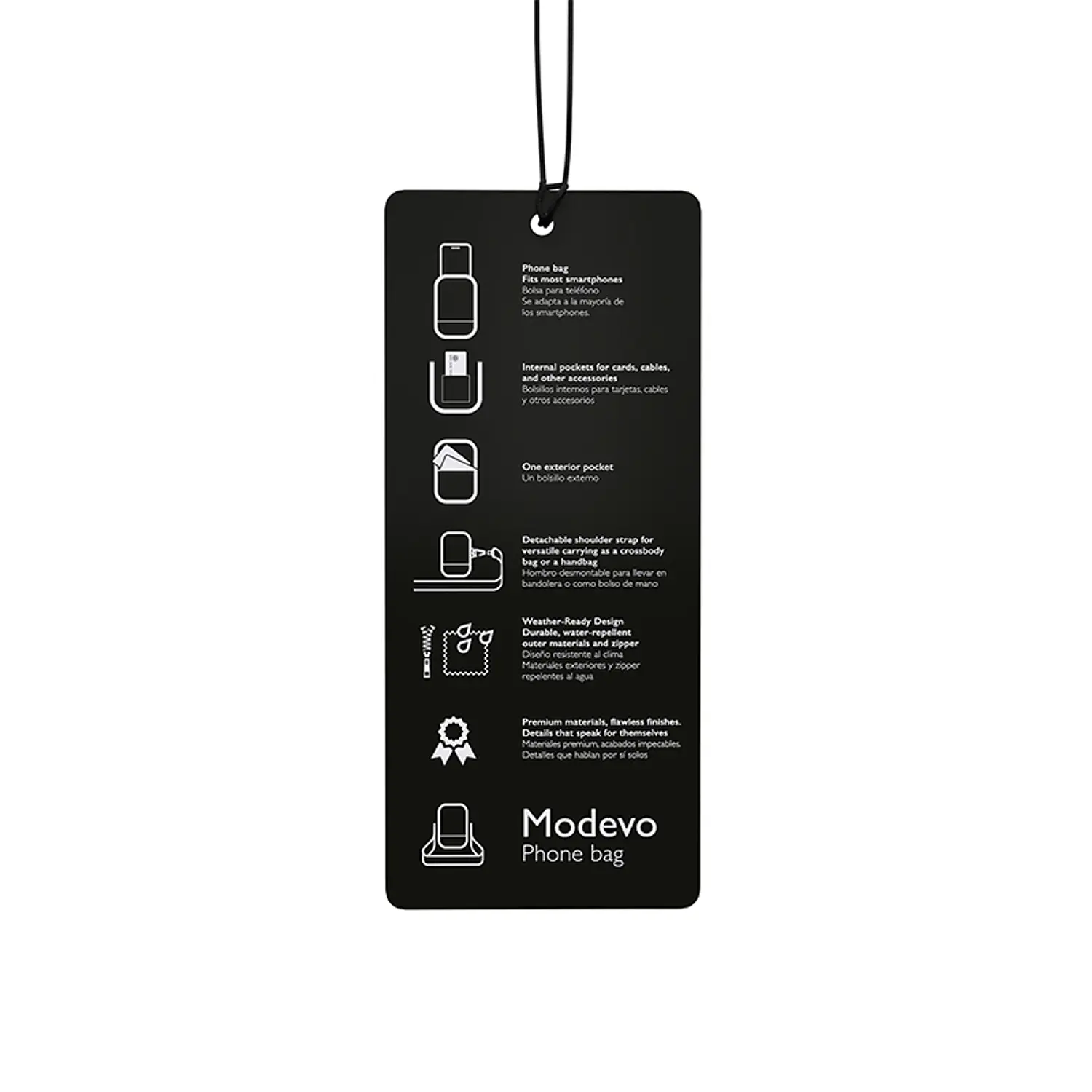 Klip Xtreme Modevo KCB-451, Bolso Cruzado para Celular, Repelente al Agua, Verde y Negro 9