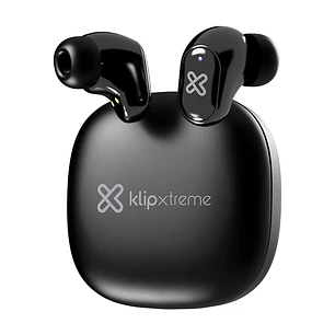 Klip Xtreme QuanBuds KTE-011BK, Audífonos Inalámbricos TWS Bluetooth 6.0, Micrófono ENC, 25 Horas, IPX4, Negro