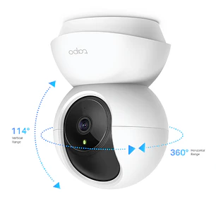 TP-Link Tapo C200, Cámara Wi-Fi 1080p, Cobertura 360°, Visión Nocturna 9m, Audio Bidireccional
