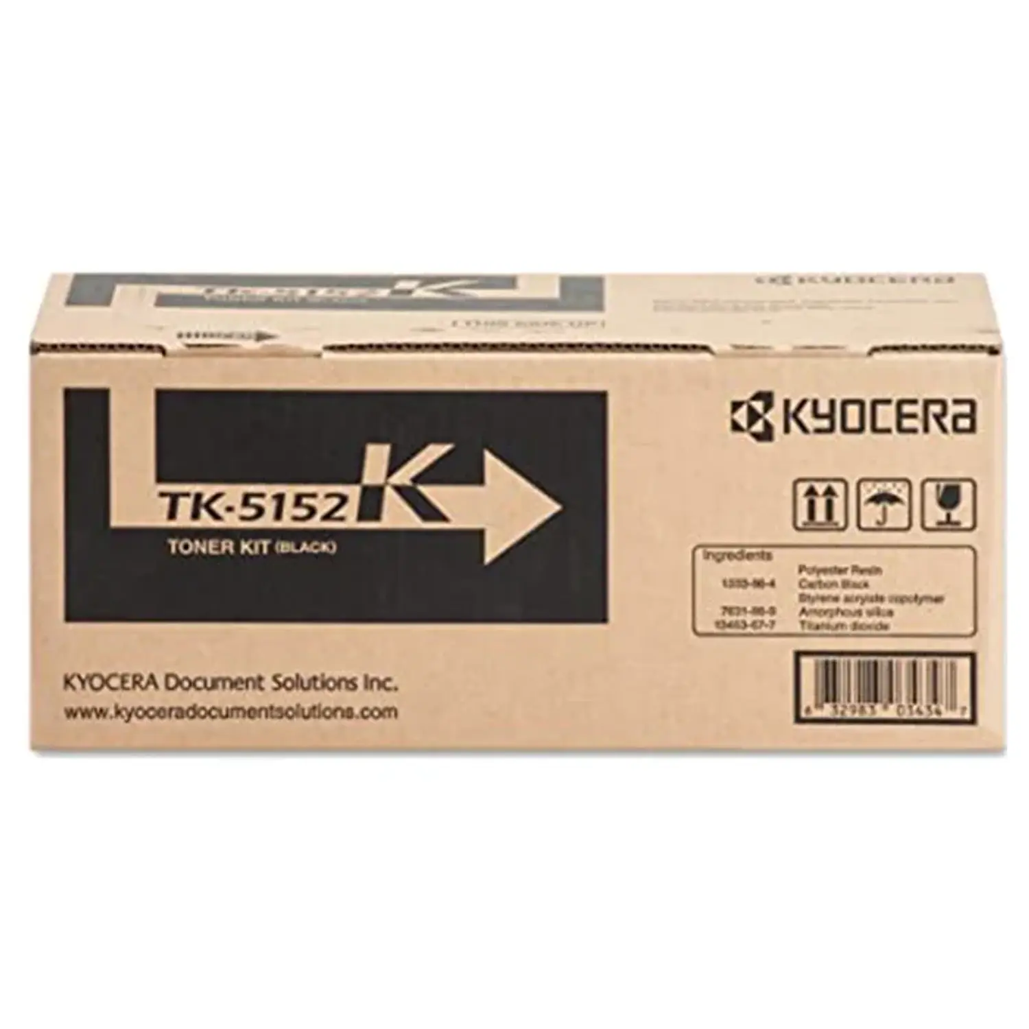 Kyocera TK-5152K 1T02NS0US0, Tóner Original Negro, 12.000 Páginas, ECOSYS P6035cdn/M6035cidn/M6535cidn