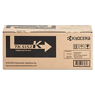 Kyocera TK-5152K 1T02NS0US0, Tóner Original Negro, 12.000 Páginas, ECOSYS P6035cdn/M6035cidn/M6535cidn