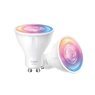 TP-Link Tapo L630, Pack de 2 Ampolletas LED Inteligentes GU10, Wi-Fi, 350lm, 3.7W, Multicolor
