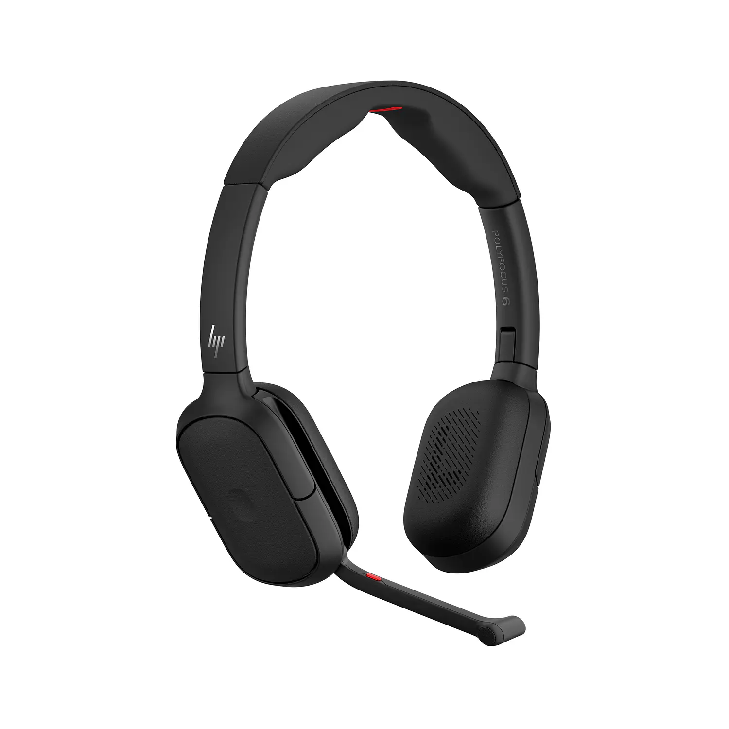 HP Poly Focus 625 C56XXAA#AC3, Audífonos Bluetooth ANC Híbrida, 25h, Base de Carga Inalámbrica, USB-C, Negro 1
