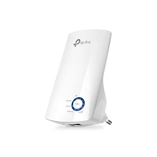 TP-Link Repetidor Wi-Fi 4 N300, Extensor de Cobertura 2,4 GHz 300 Mbps, WPS, Puerto Ethernet 10/100, Blanco