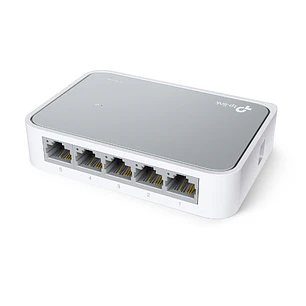 TP-Link Switch de Escritorio 5 Puertos Fast Ethernet 10/100 Mbps, No Administrable, Plug & Play, Blanco