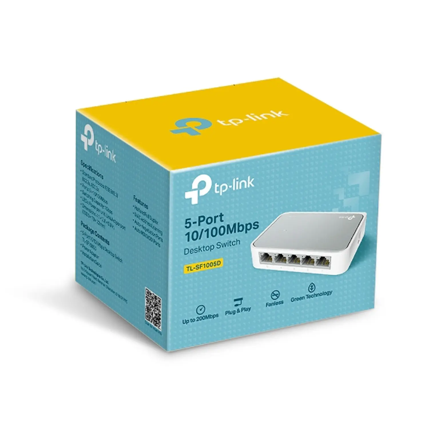 TP-Link Switch de Escritorio 5 Puertos Fast Ethernet 10/100 Mbps, No Administrable, Plug & Play, Blanco 3