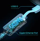 TP-Link UE300 Adaptador de Red USB 3.0 Tipo-A a Ethernet Gigabit RJ45 1000 Mbps, Plug & Play, Blanco - Miniatura 4