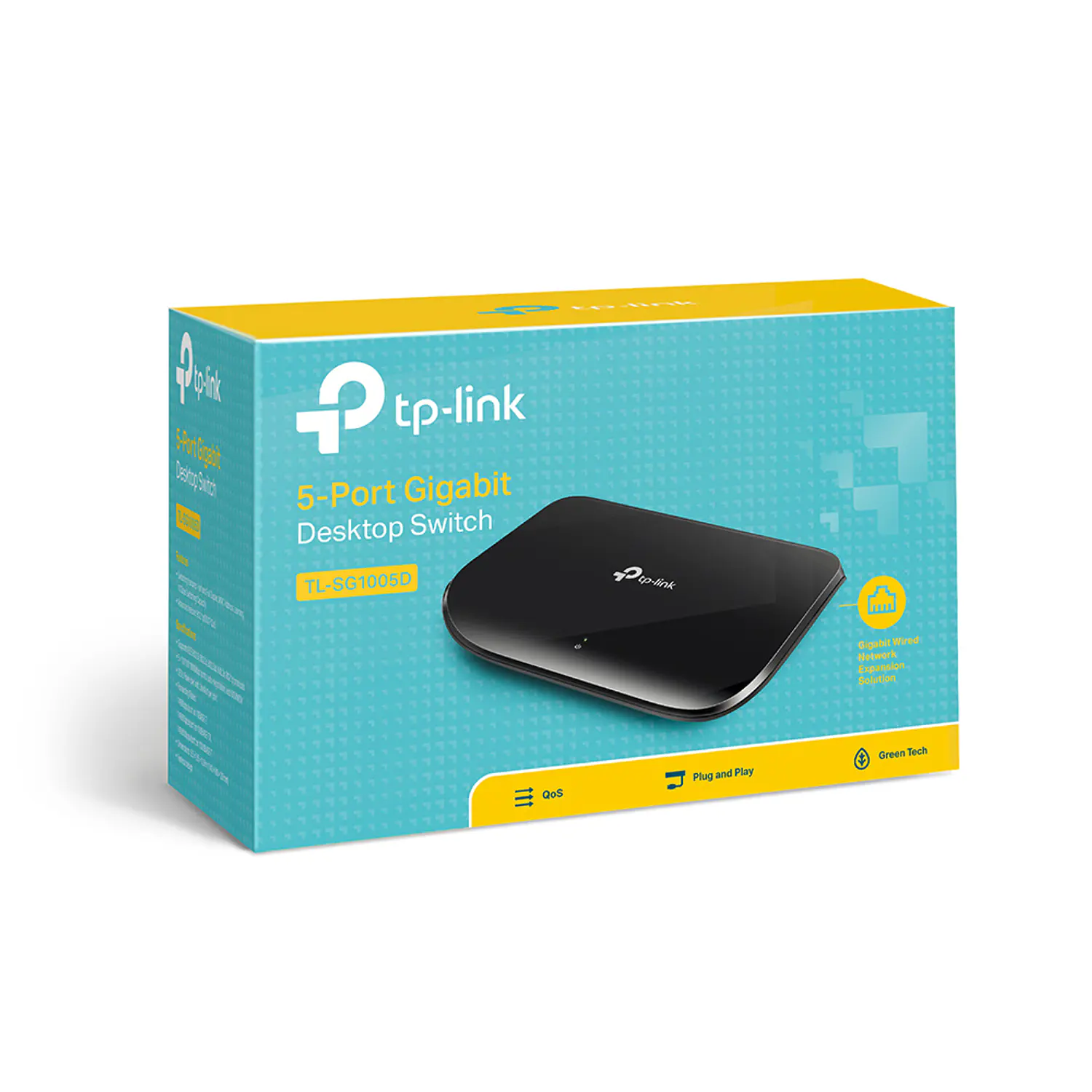 TP-Link TL-SG1005D Switch Gigabit de Escritorio 5 Puertos RJ45 10/100/1000 Mbps, No Administrable, Plug & Play 7