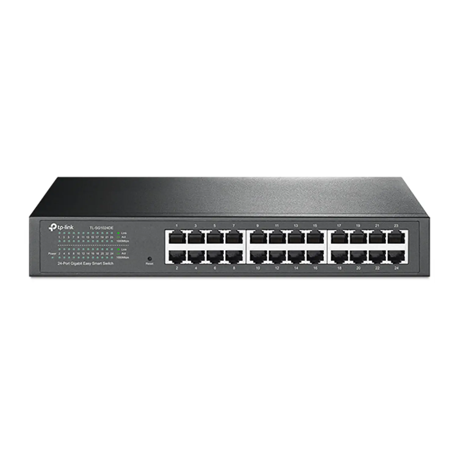 TP-Link TL-SG1024DE Switch Gigabit Easy Smart 24 Puertos RJ45 10/100/1000 Mbps, VLAN, QoS, Rack 1U 1