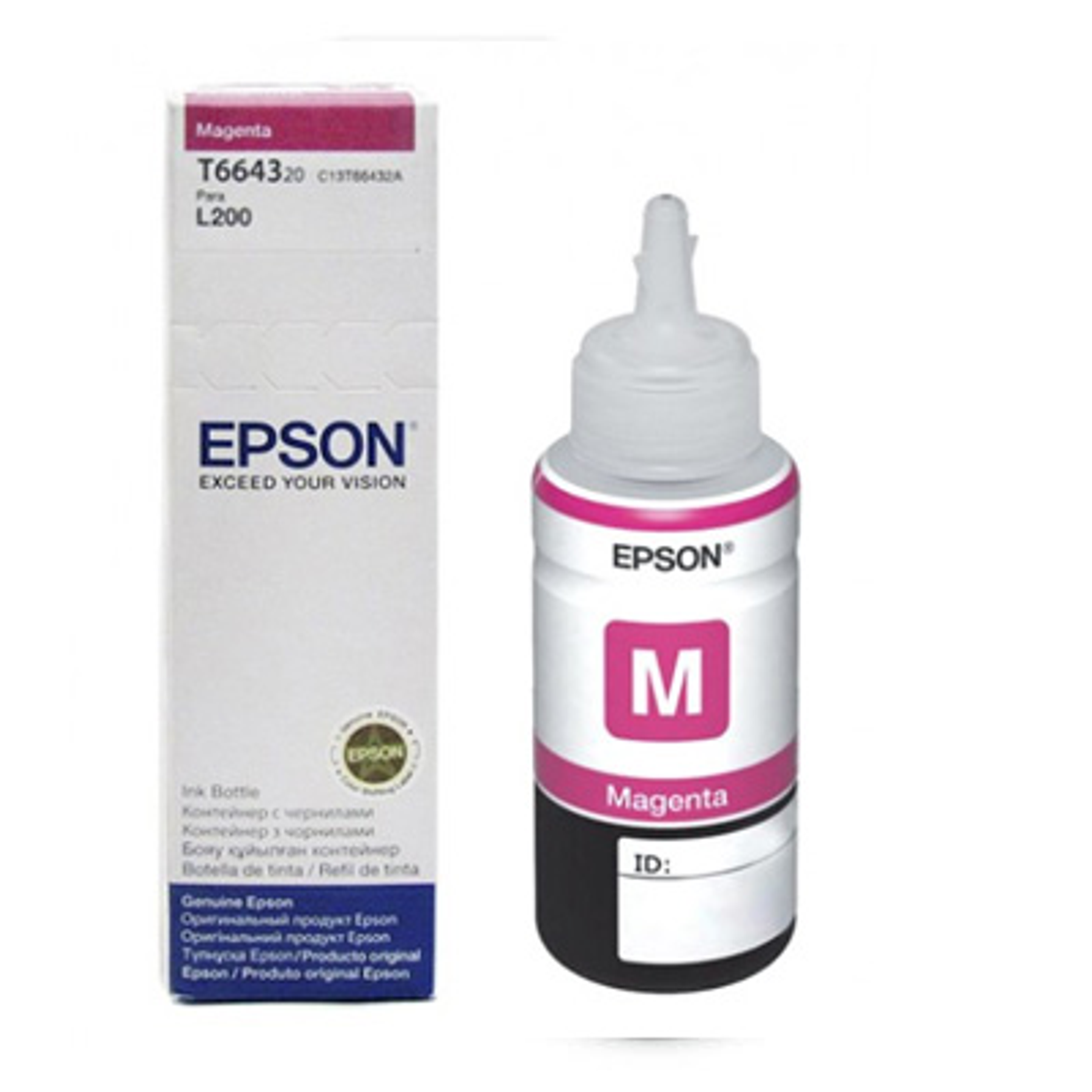 Epson T664320-AL Botella Tinta Color Magenta 