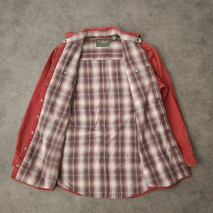 L.L Bean Work Shirt M 5