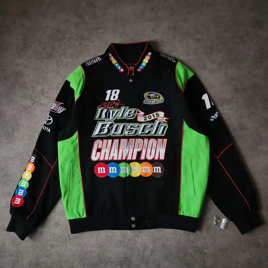 Jeff Hamilton Nascar Jacket M&M L 6