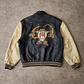 Vintage Looney Tunes Taz Aviator Leather Jacket L - Miniatura 7