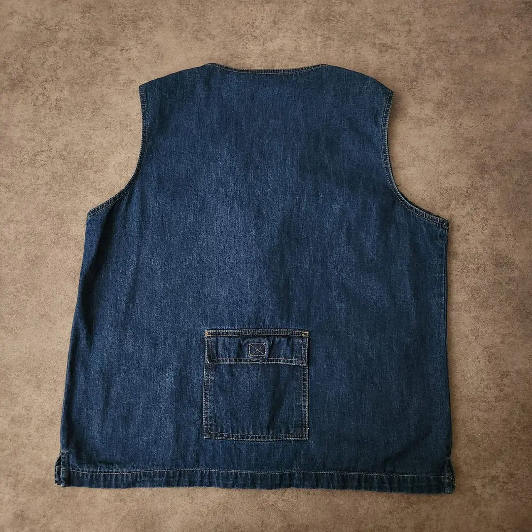 Caran Denim Cargo Vest XL 5