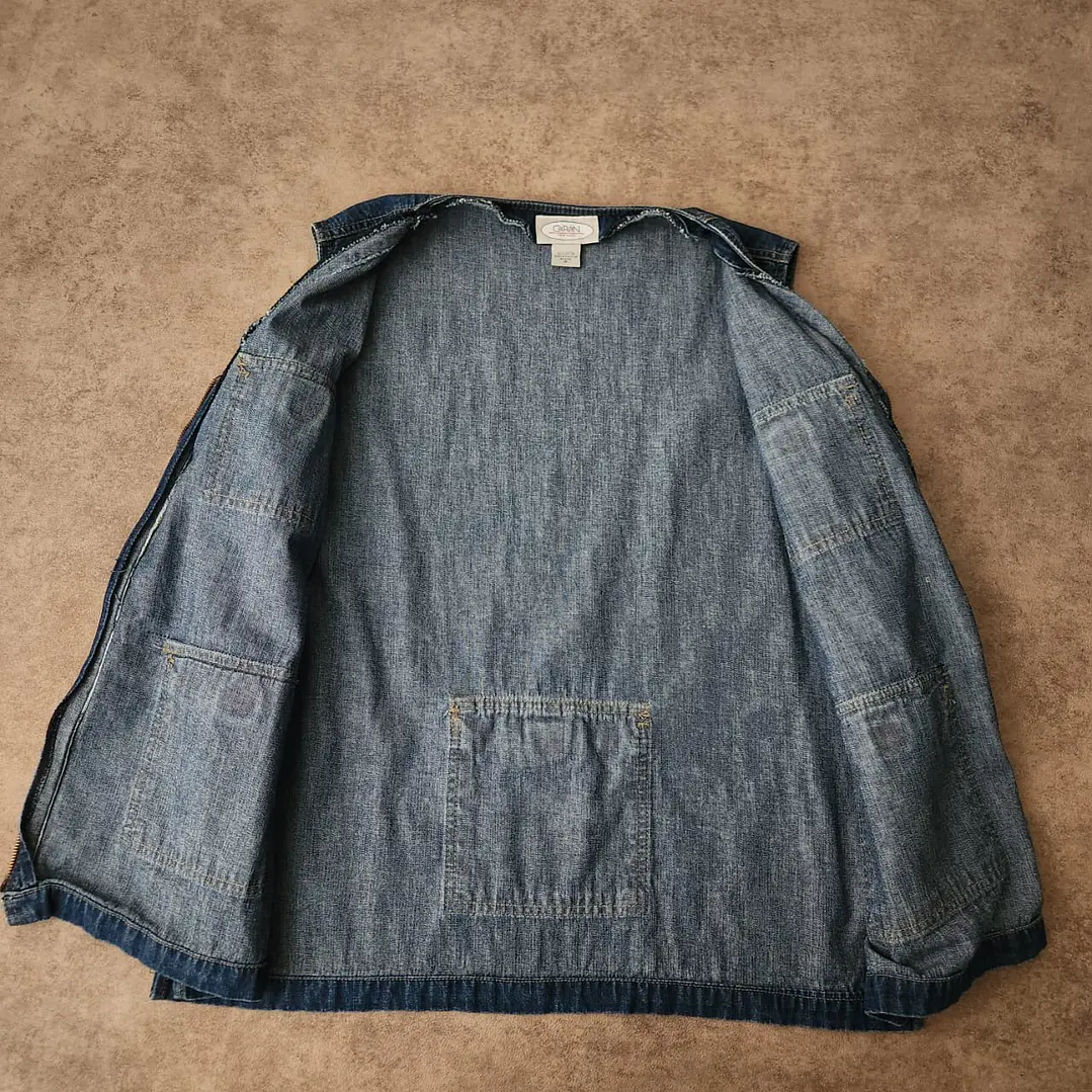 Caran Denim Cargo Vest XL 4