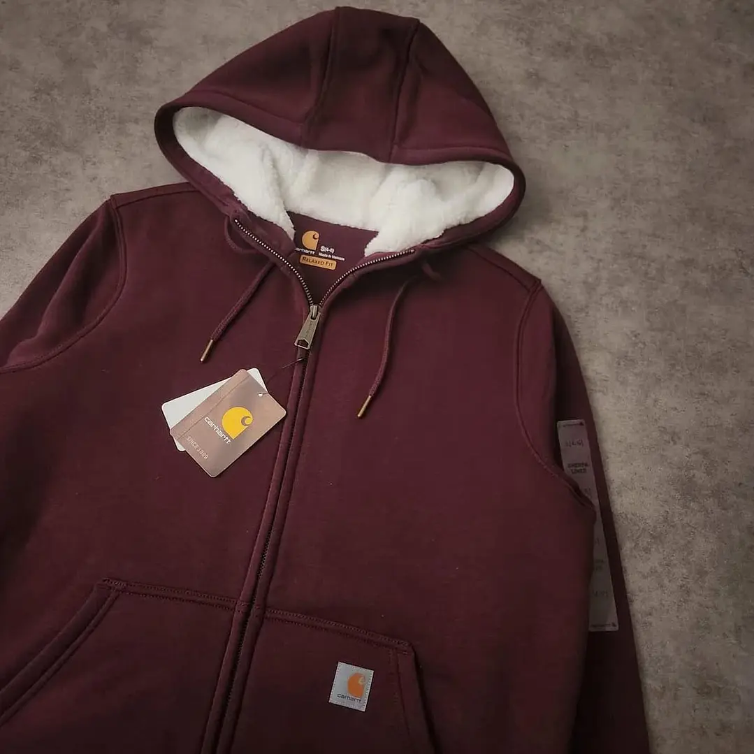 Carhartt Full Zip Sherpa Lined Hoodie S 2