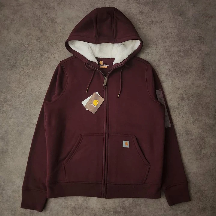 Carhartt Full Zip Sherpa Lined Hoodie S 1