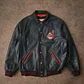 90’s Cleveland Indians Leather Jacket XL - Miniatura 1