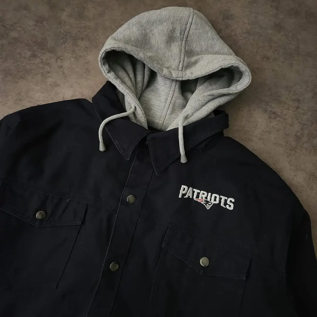 NFL Patriots Work Hooded Jacket XL 2