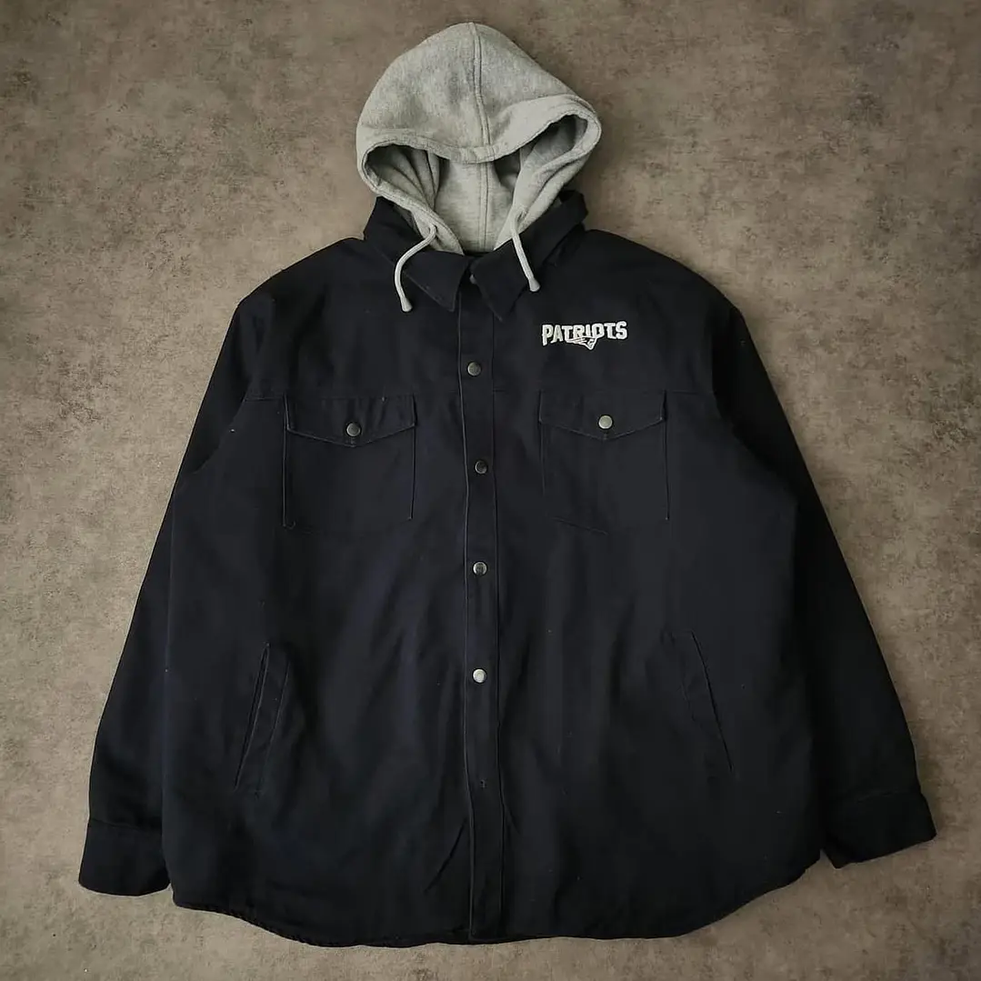 NFL Patriots Work Hooded Jacket XL 1