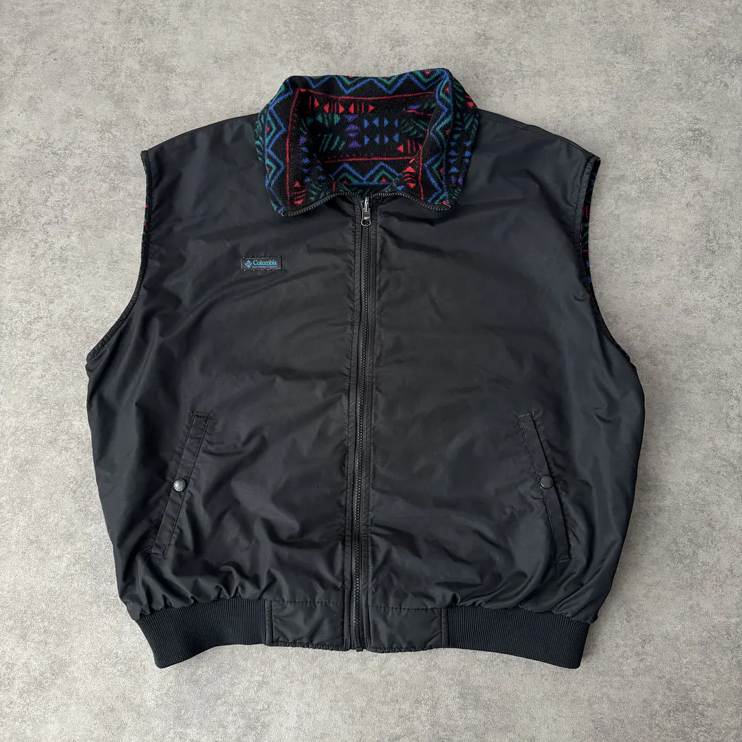 Columbia Fleece Vest Reversible L/XL 1