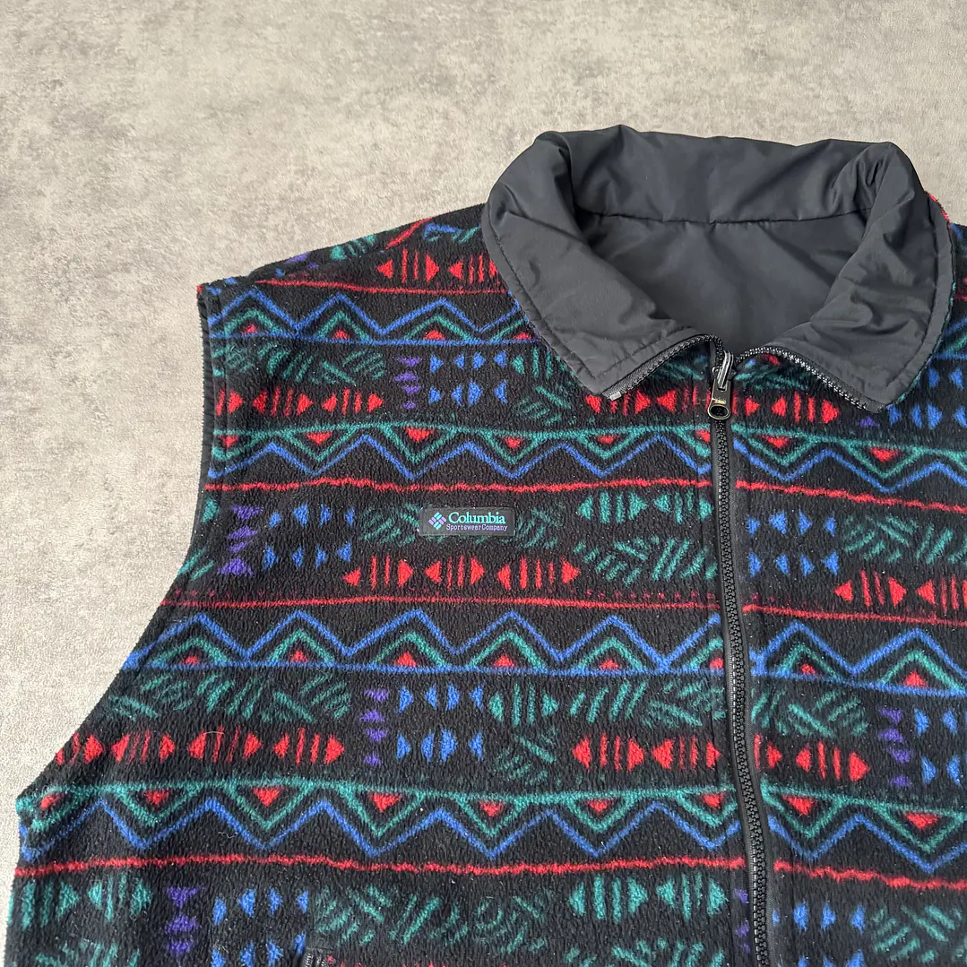 Columbia Fleece Vest Reversible L/XL 3