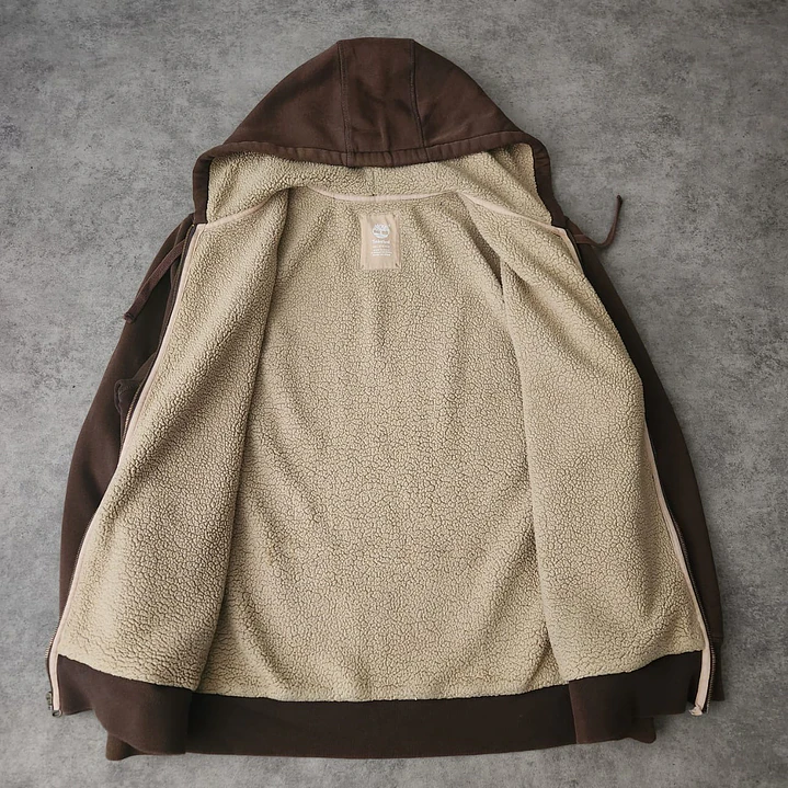 Timberland Sherpa Zip-Up Hoddie Jacket XXL 4