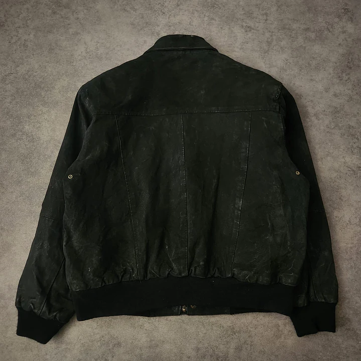 Active Frontier Leather Bomber Aviator Jacket M 6