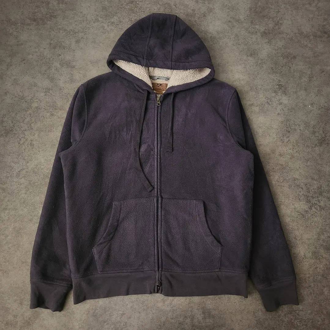 Outdoor Life Full Zip Sherpa Lined Hoodie M 1