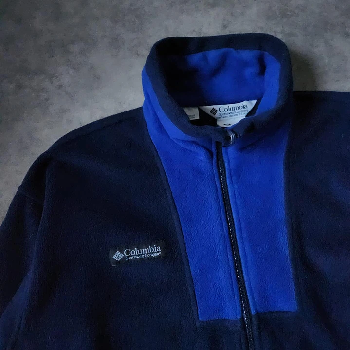 Vintage Columbia Two tone Full Zip Fleece M 2