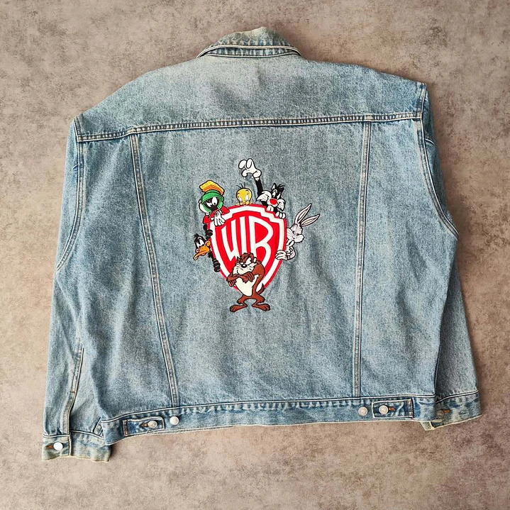 Looney Tunes Denim Jacket XXL 1