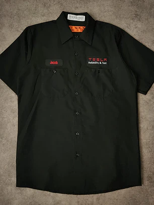 Red Kap X Tesla Work Shirt M