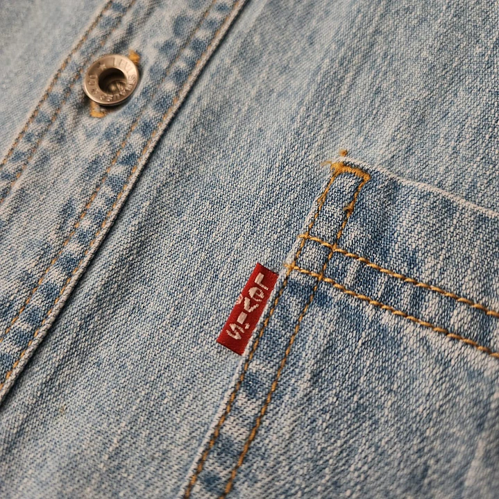 Levi’s denim Long Sleeve Shirt S 3