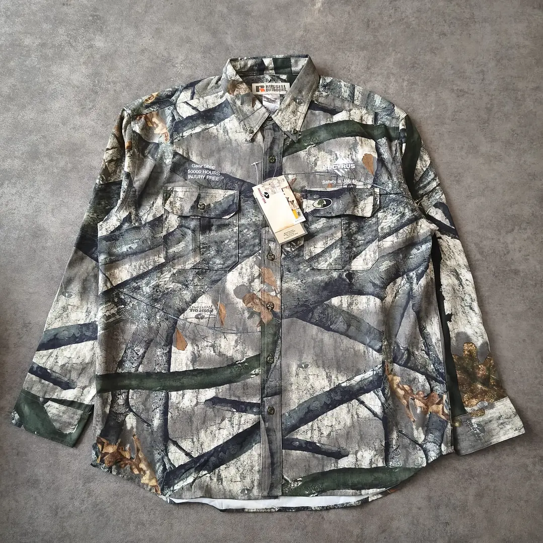 Russel x Mossy Oak Work Realtree Long Sleeve Shirt XL 1
