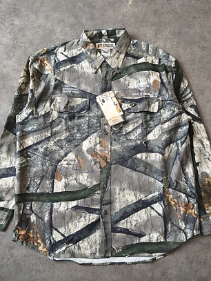 Russel x Mossy Oak Work Realtree Long Sleeve Shirt XL