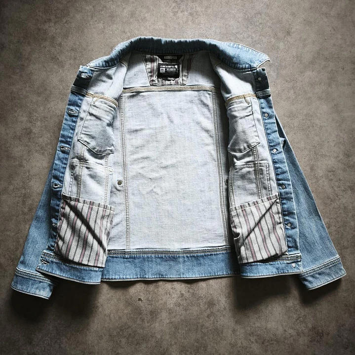 Carhartt Denim Jacket XXL Wmns/ Fit L Men 4