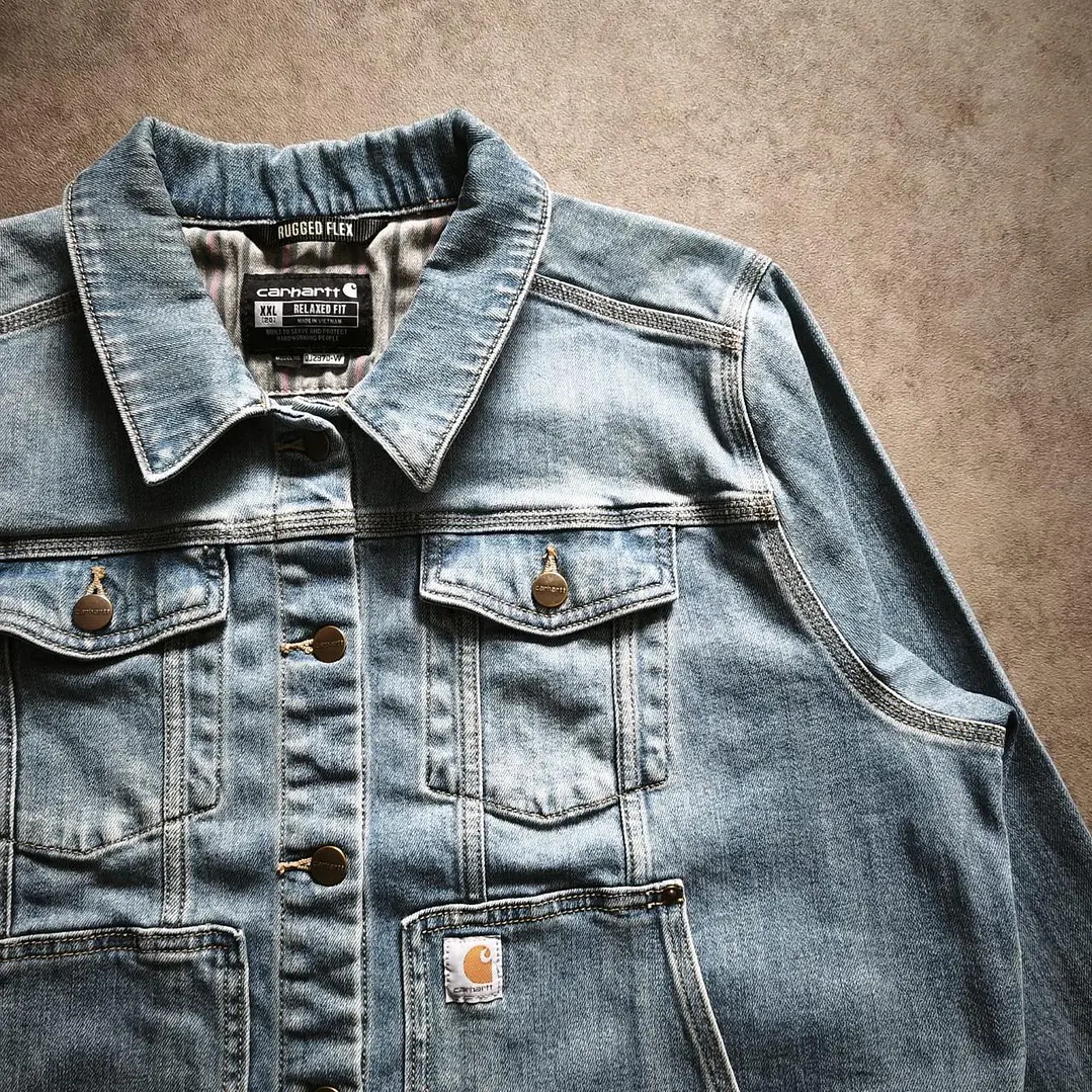 Carhartt Denim Jacket XXL Wmns/ Fit L Men 2