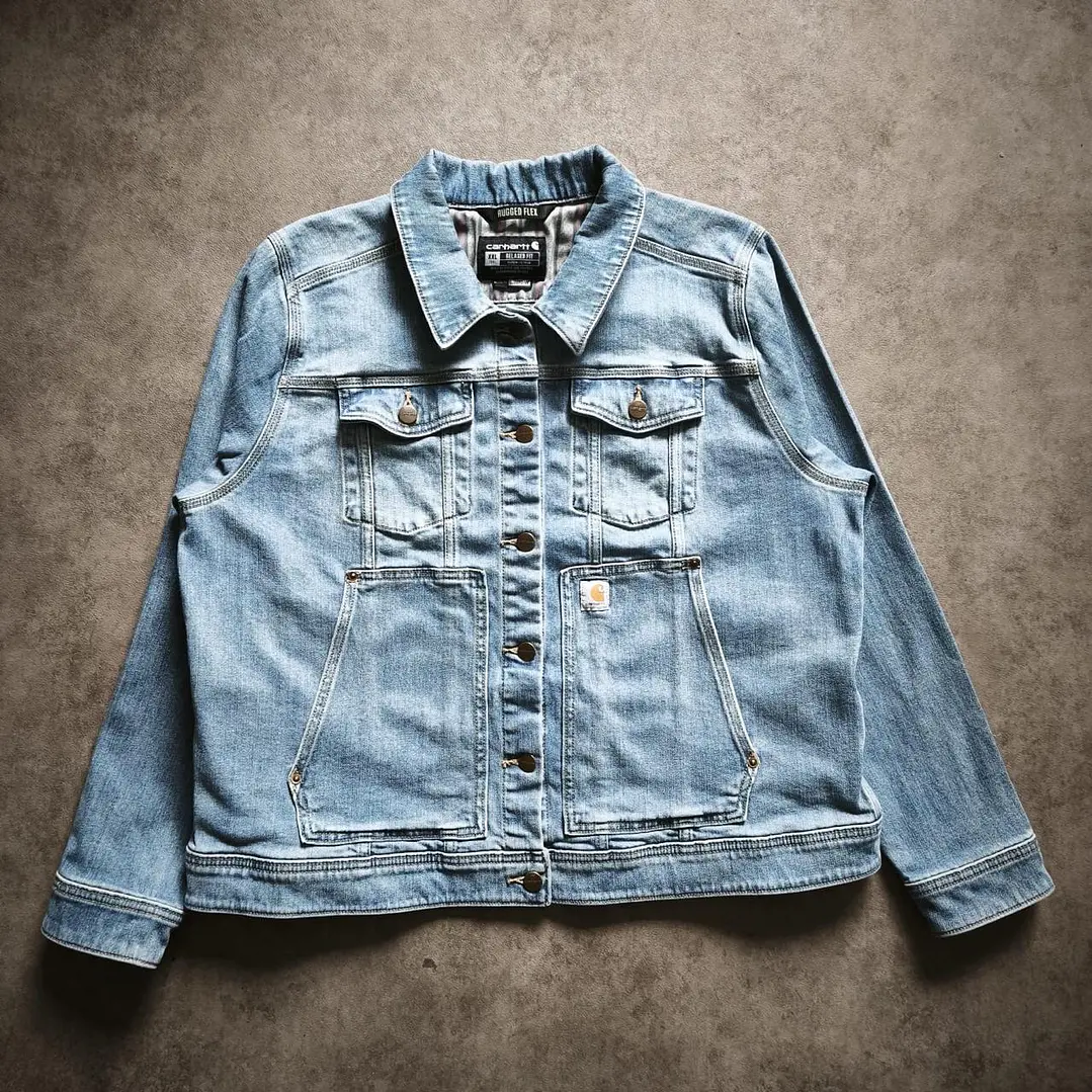 Carhartt Denim Jacket XXL Wmns/ Fit L Men 1