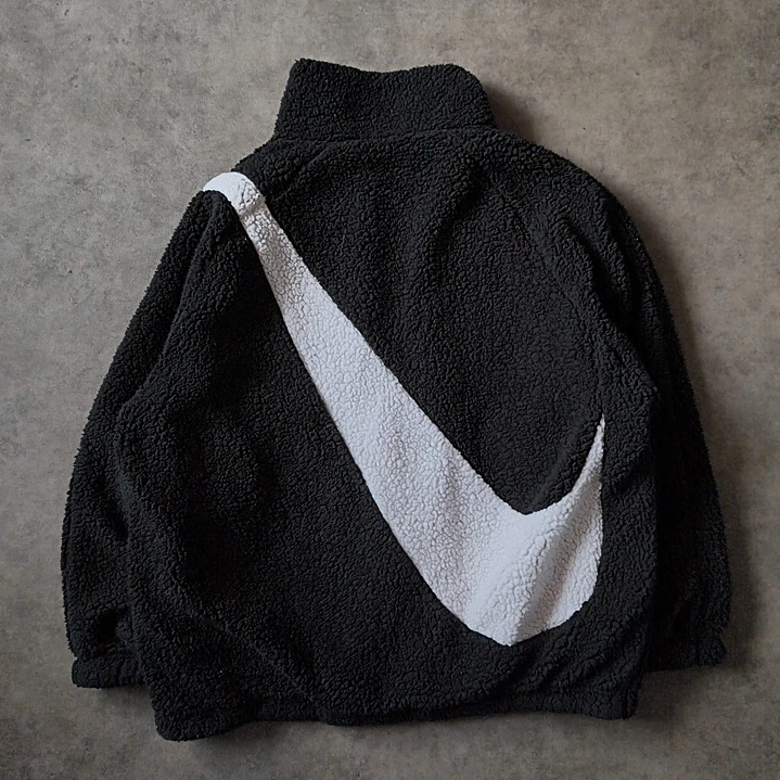 Nike Big Swoosh Sherpa Reversible Jacket M 8