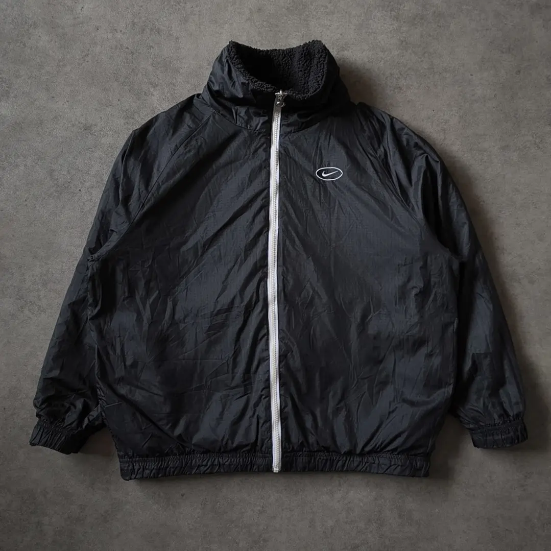 Nike Big Swoosh Sherpa Reversible Jacket M 5