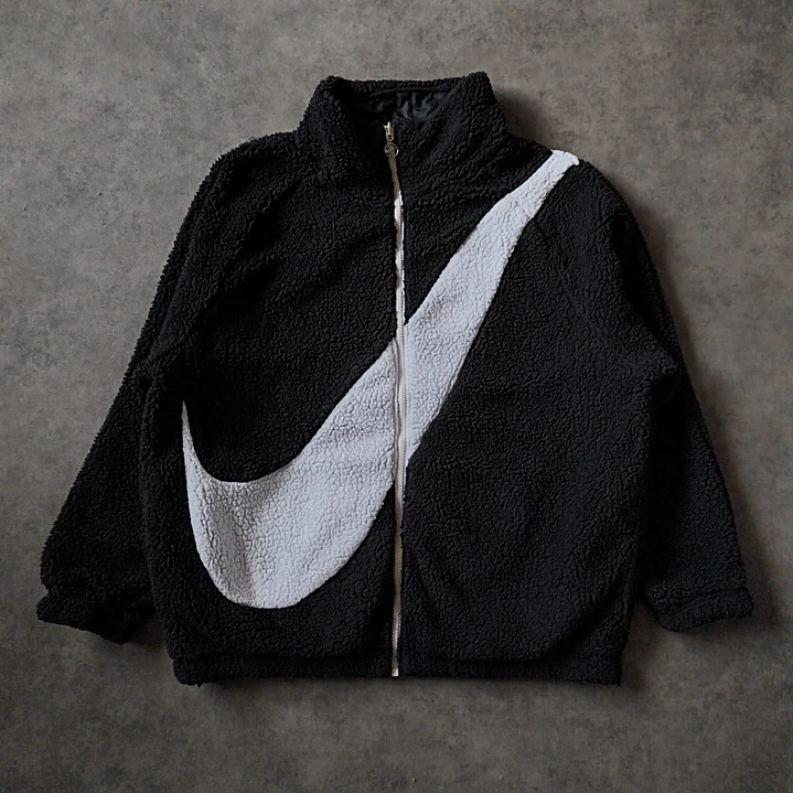 Nike Big Swoosh Sherpa Reversible Jacket M 1