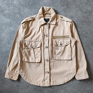 Bershka Military Cropped OverShirt S