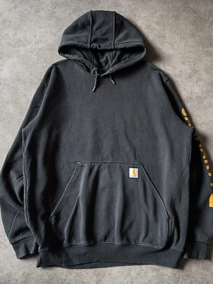 Carhartt Logo Sleeve Hoodie L
