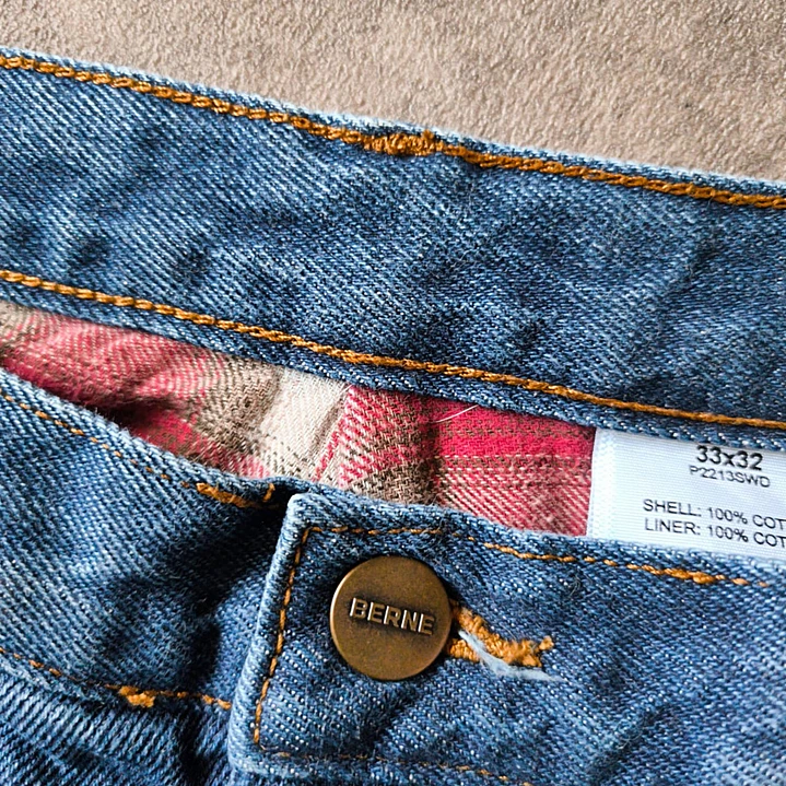 Berne Carpenter Denim Pants 33x32🇺🇸/42🇨🇱 3