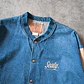 Vintage Three Rivers Varsity Denim Jacket L - Miniatura 2