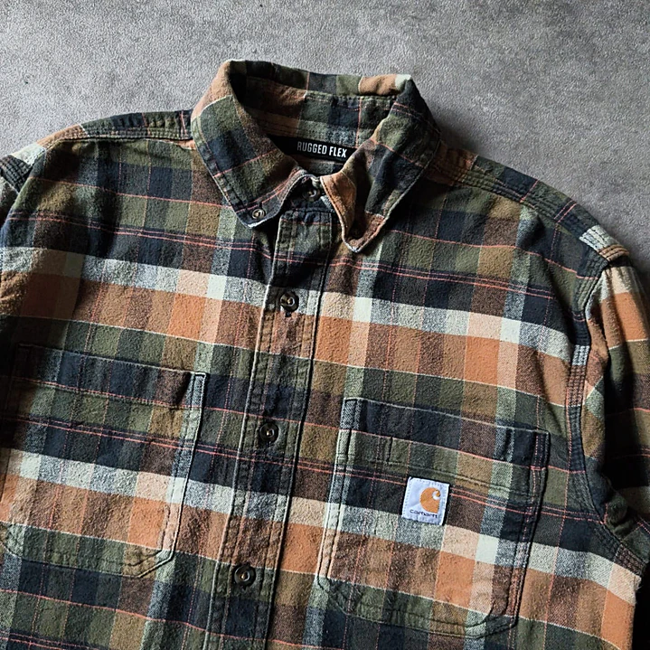 Carhartt Flannel Long Sleeve Shirt S 3