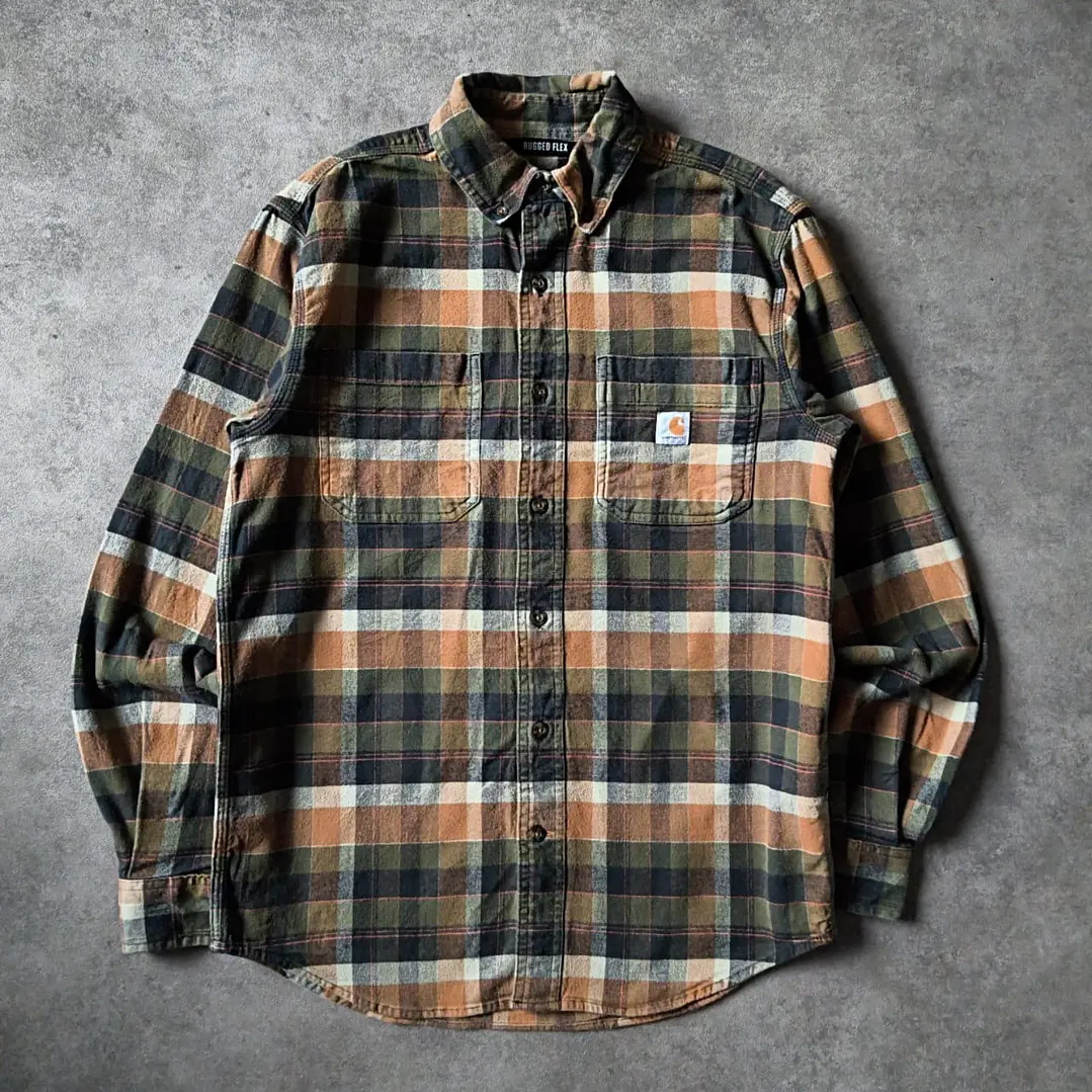 Carhartt Flannel Long Sleeve Shirt S 1