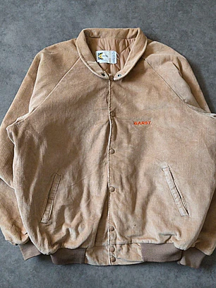Vintage Corduroy Bomber Jacket L