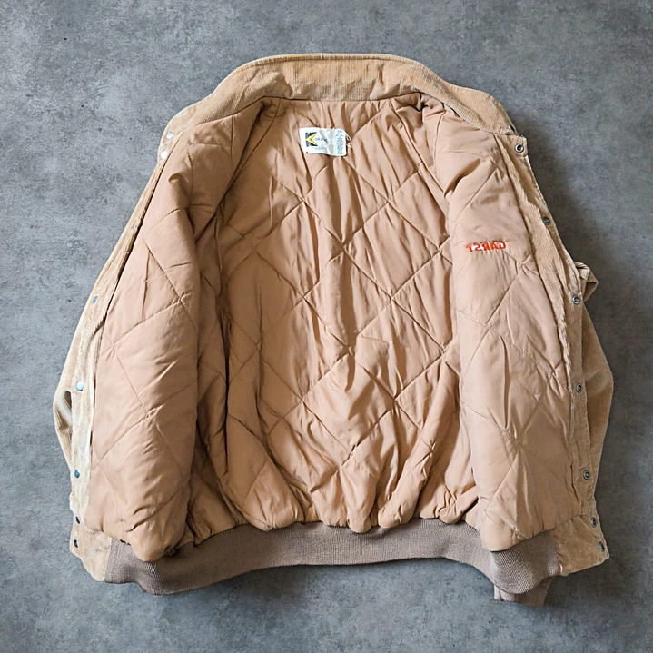 Vintage Corduroy Bomber Jacket L 3